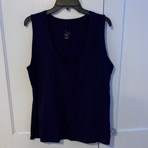 a new day Navy Blue Tank Top